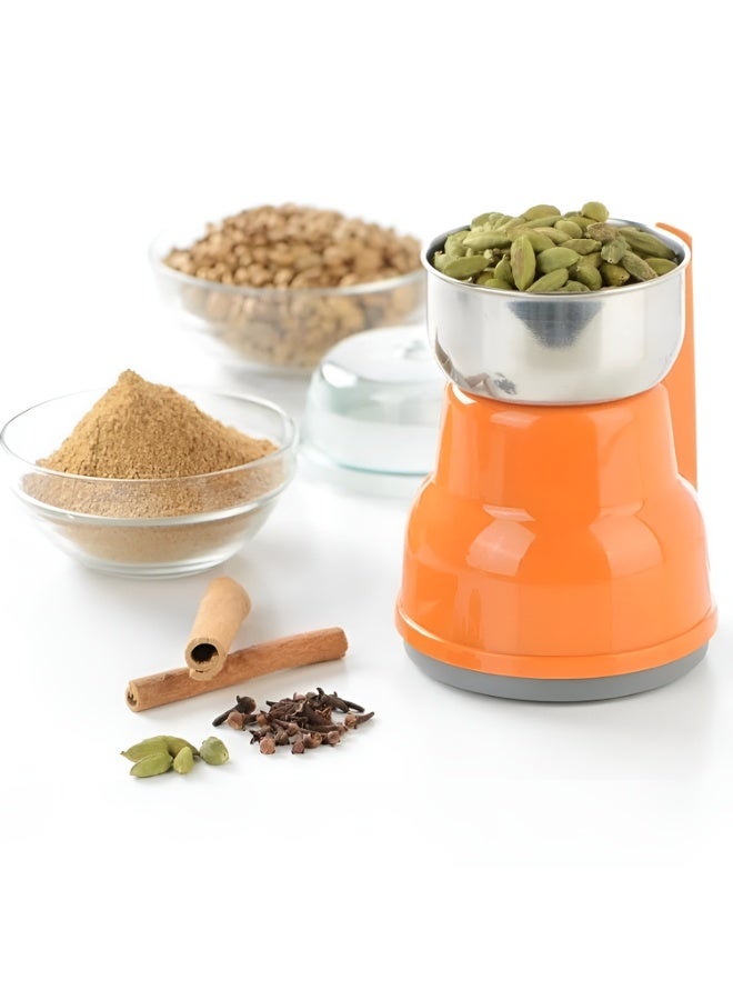 توسكانا يو مطحنة قهوة كهربائية بقدرة 200 واط لطحن البن والتوابل بسرعة عالية، شفرات ستانلس ستيل حادة، مطحنة حبوب بتصميم مدمج وسهل الاستخدام مع غطاء شفاف مناسبة لتحضير القهوة الطازجة - Image 4